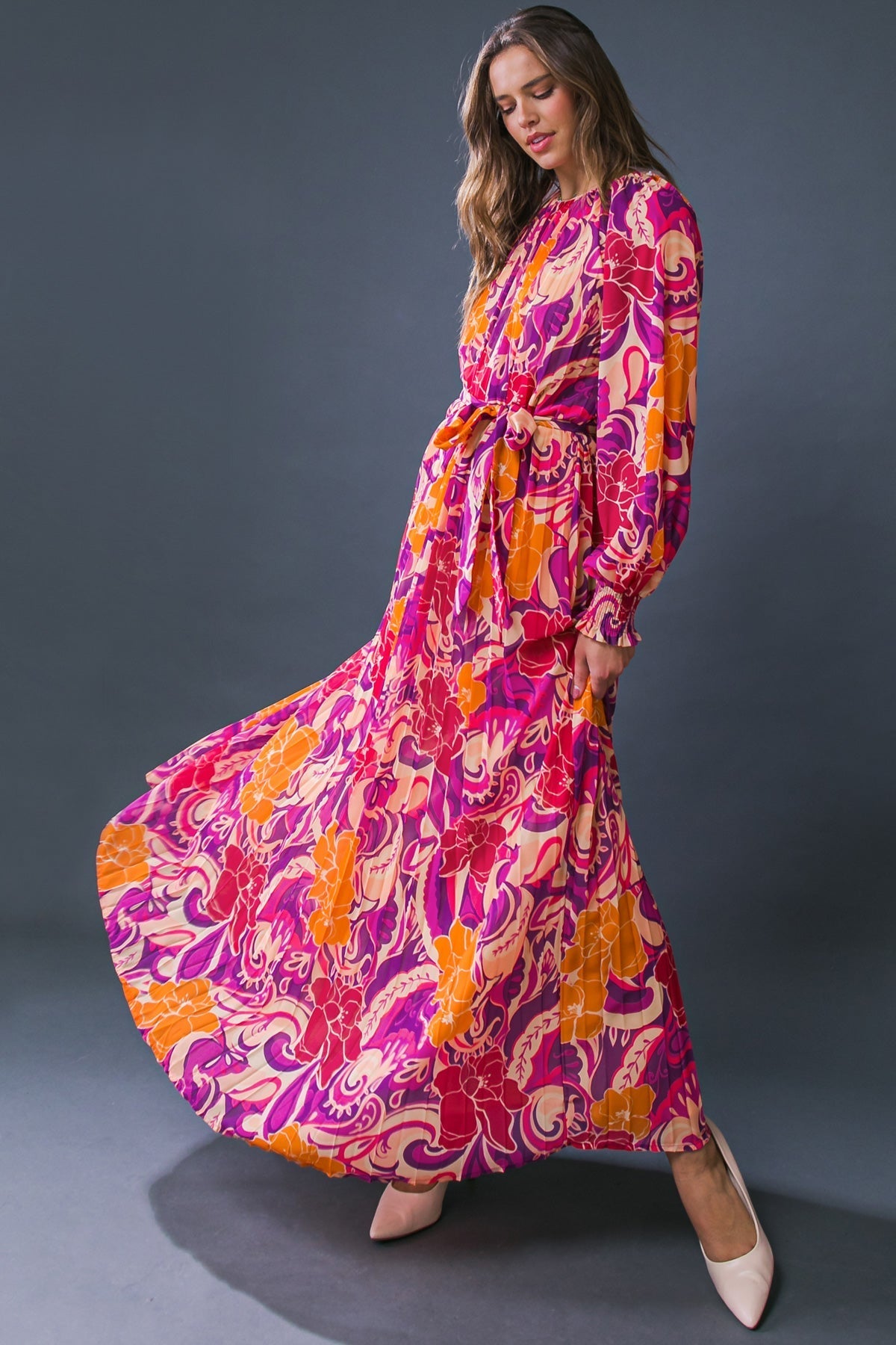 CHANGING LOCATIONS WOVEN MAXI DRESS Flying Tomato