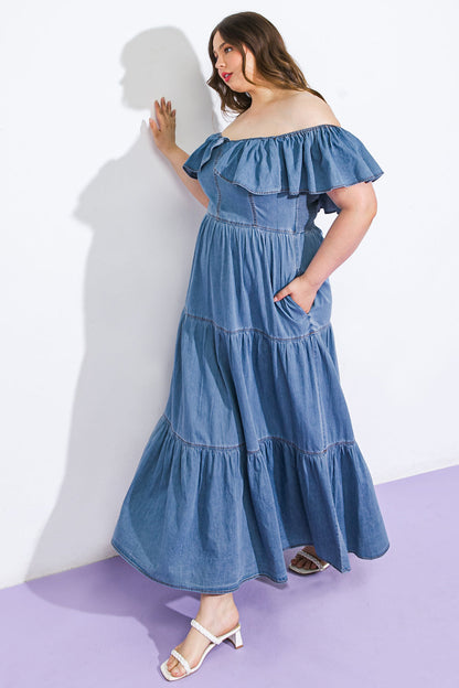 LISTEN CAREFULLY DENIM DRESS