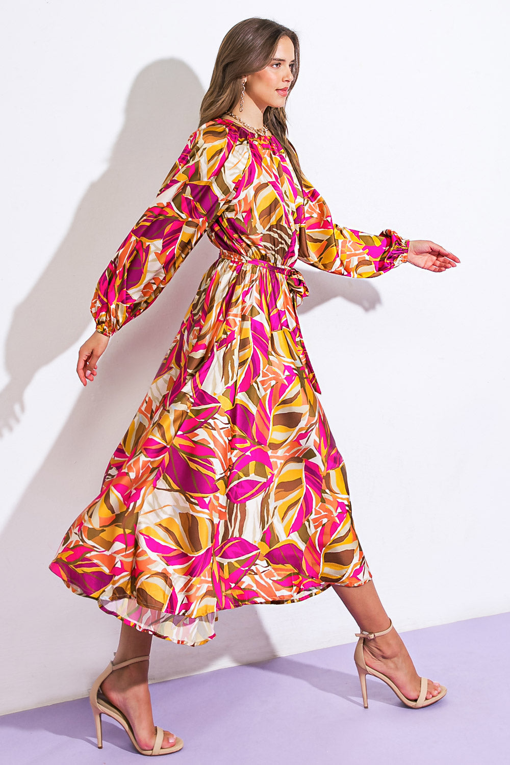 SEARCHING FOR THE ONE WOVEN MIDI DRESS Flying Tomato