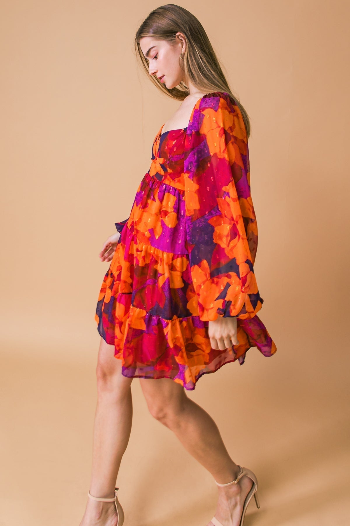 GOOD FLOWS TO ME WOVEN MINI DRESS Flying Tomato