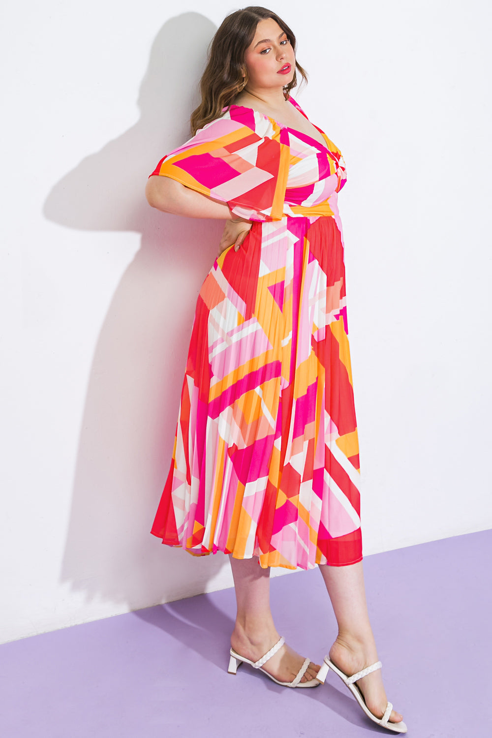 STILL IN TO YOU WOVEN MIDI DRESS Flying Tomato