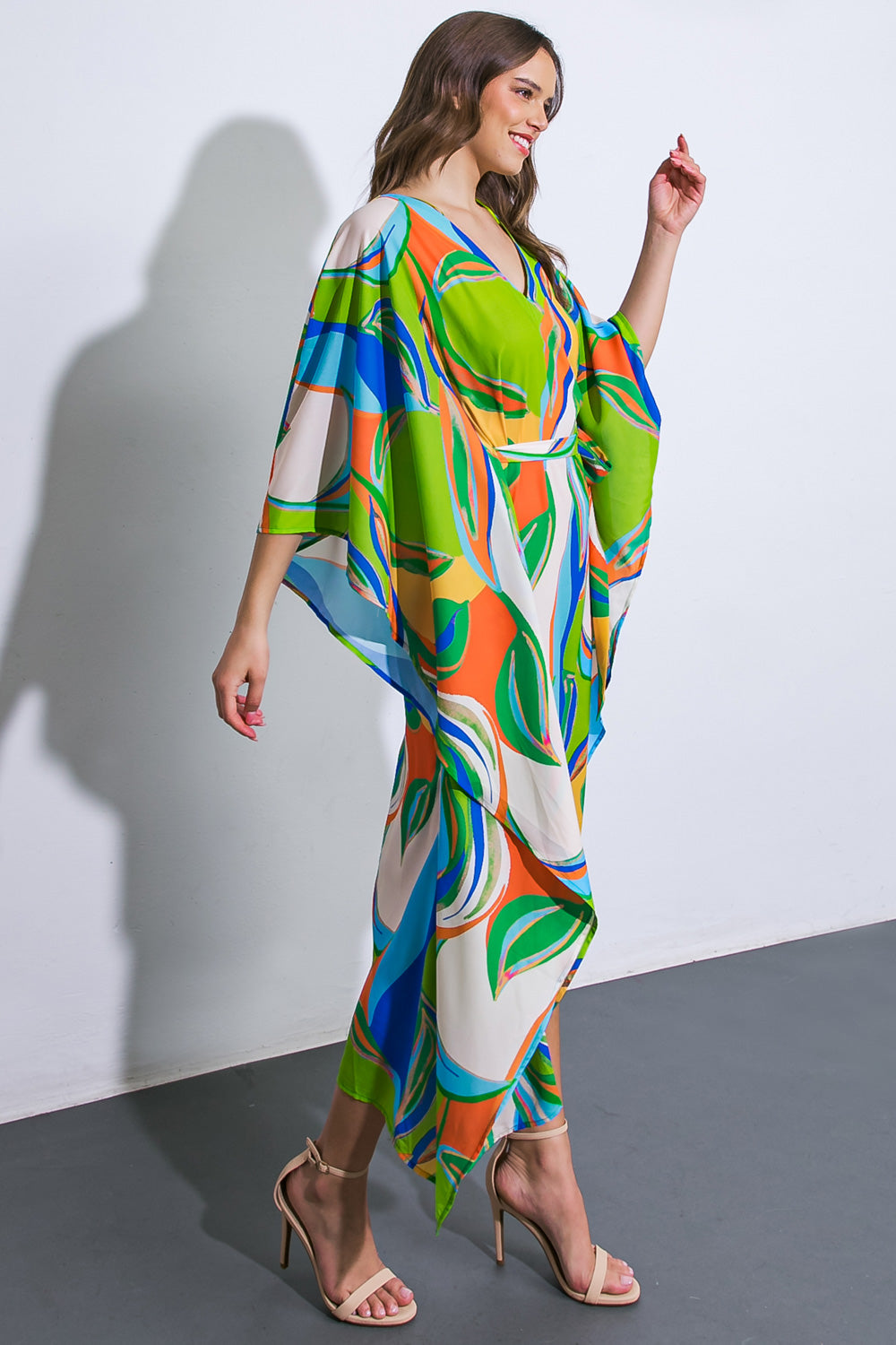 A BEAUTIFUL SIGHT WOVEN KAFTAN DRESS - Apparel & Accessories > Clothing > Dresses