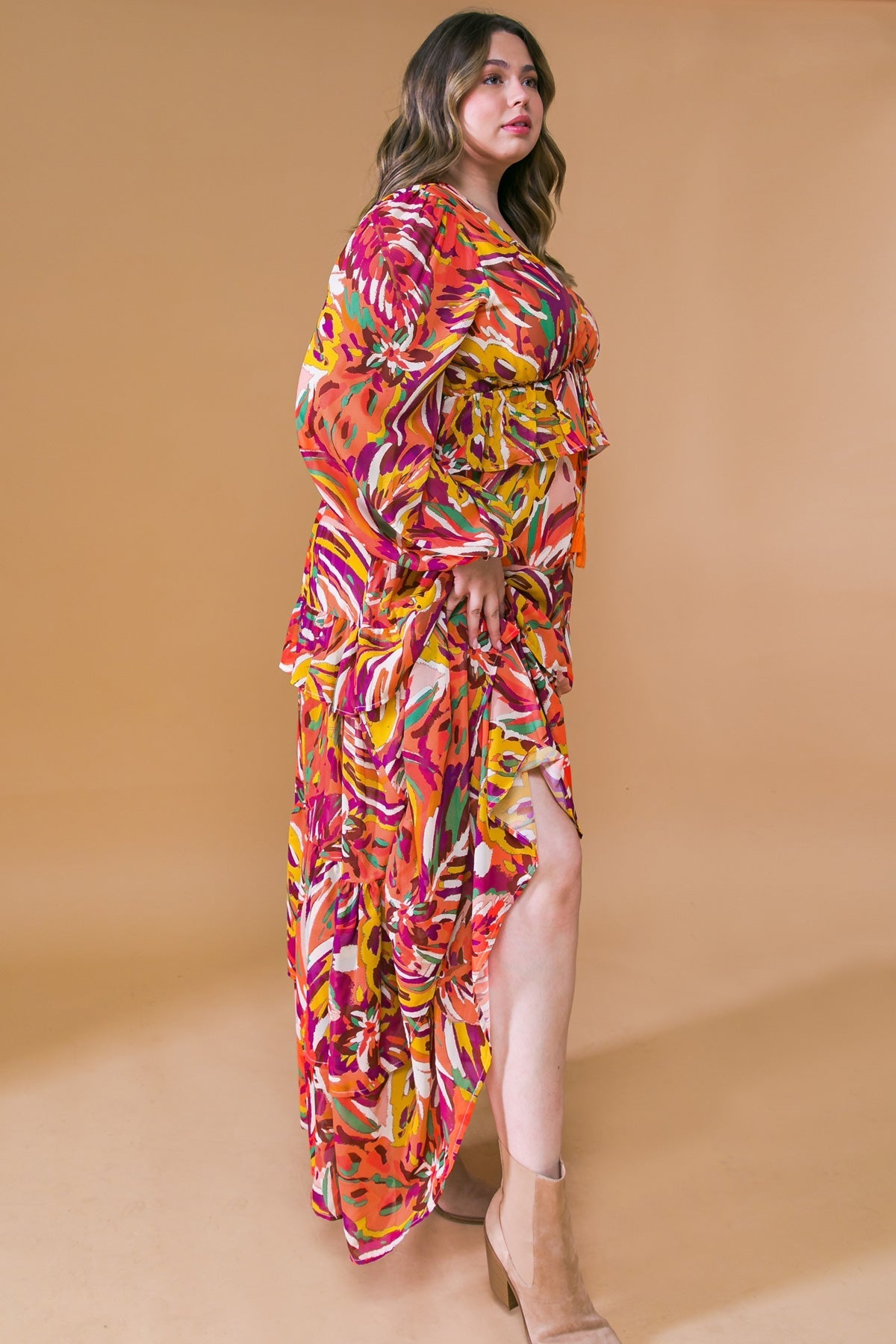 WONDERFUL SOUL WOVEN MAXI DRESS Flying Tomato