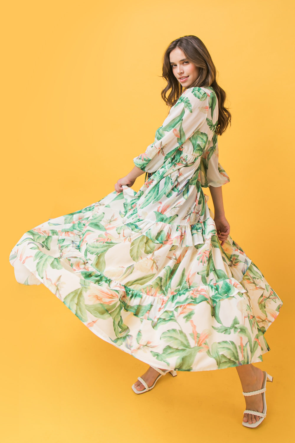 EASY DAYS FLORAL MAXI KIMONO TOP Flying Tomato