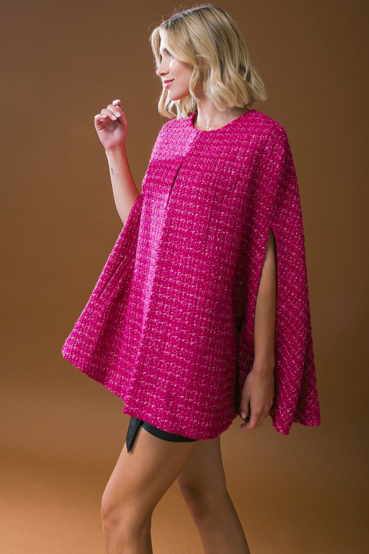 SUNSET DANCE TWEED CAPELET Flying Tomato