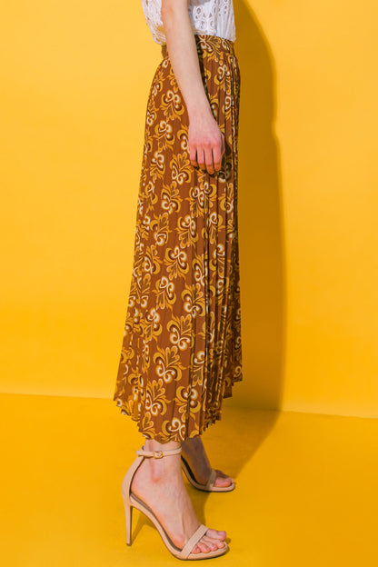 GUEST OF HONOR WOVEN MIDI SKIRT