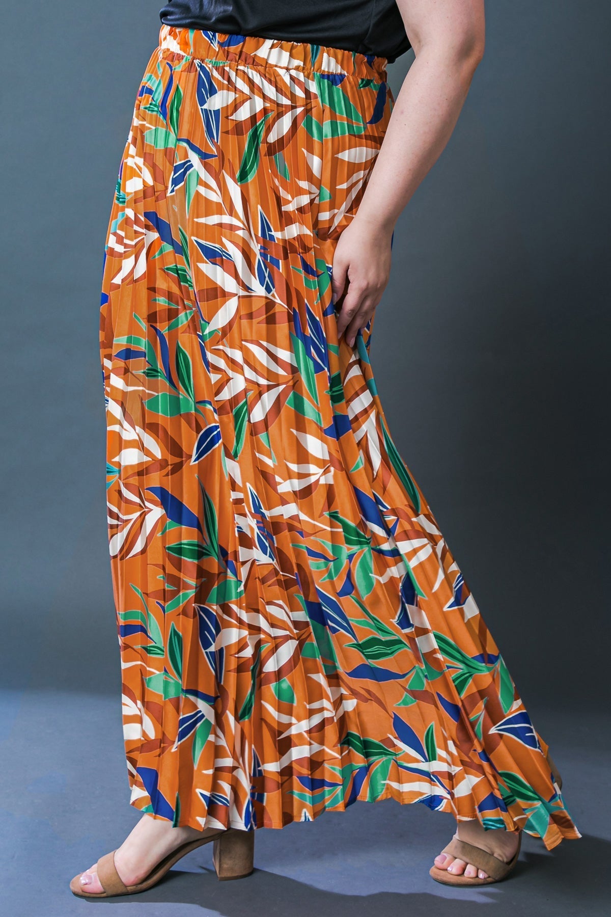 FEELS LIKE FALL WOVEN MAXI SKIRT Flying Tomato