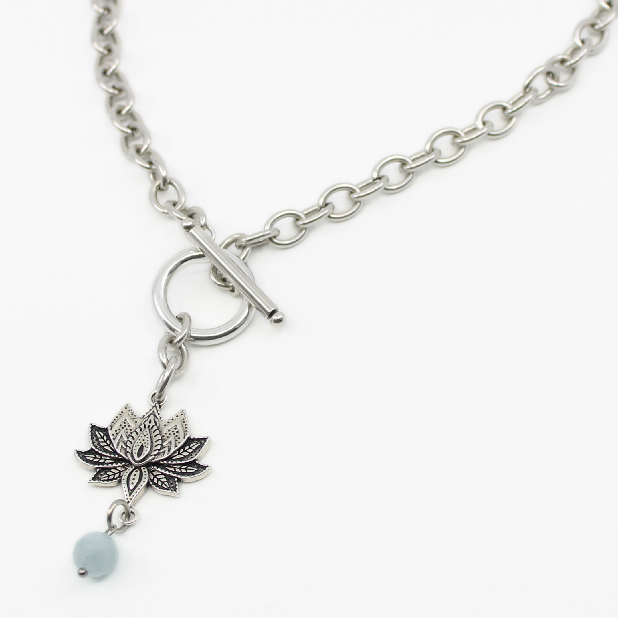 Have Faith Lotus Choker Necklace Katia Designs