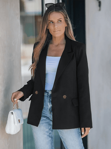 Simple Commuter Suit Jacket for Daily Wear in Autumn - Love Salve