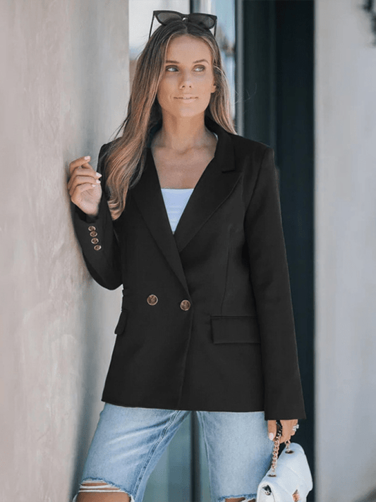 Simple Commuter Suit Jacket for Daily Wear in Autumn - Love Salve