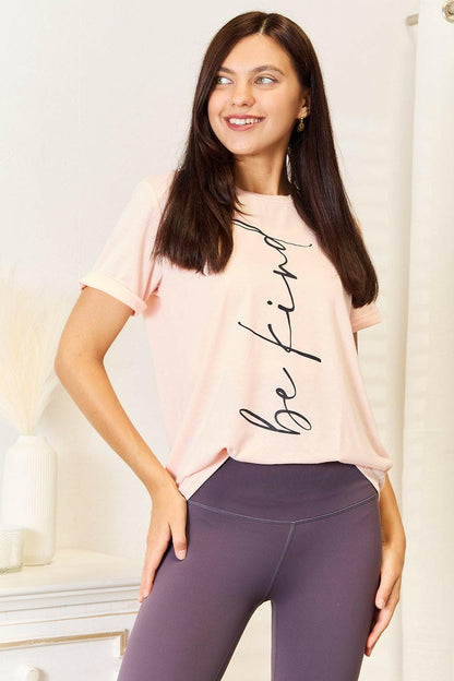 Simply Love BE KIND Graphic Round Neck T-Shirt - Love Salve