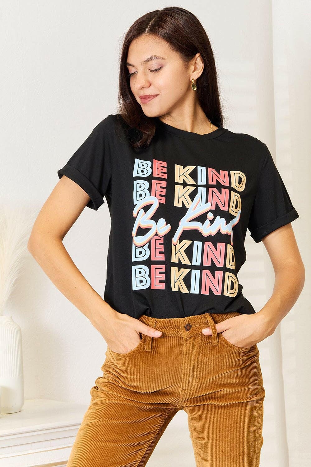 Positivity Infusion BE KIND Tee - Radiate Good Vibes with StylePositivity Infusion BE KIND Tee
 Embrace a lifestyle of kindness and positivity with our Positivity Infusion BE KIND Tee. This stylish tee is designed to uplift yourLove Salve KIND Tee - Radiate Good VibesTIKTOK