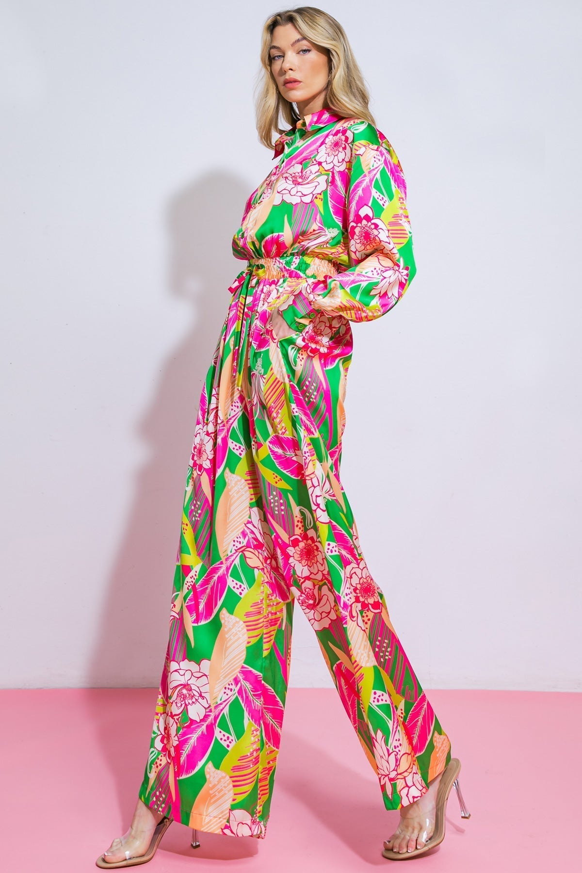 BLOOMING HOPE WOVEN JUMPSUIT Flying Tomato