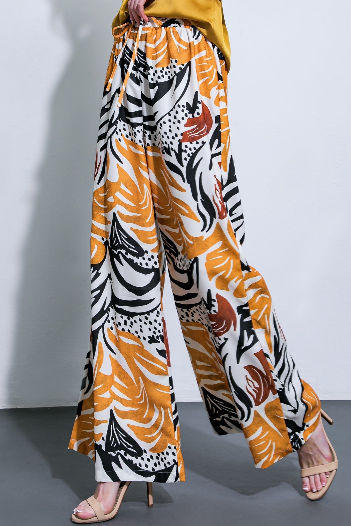 WHERE THE WIND WOVEN MIDI PANTS Flying Tomato