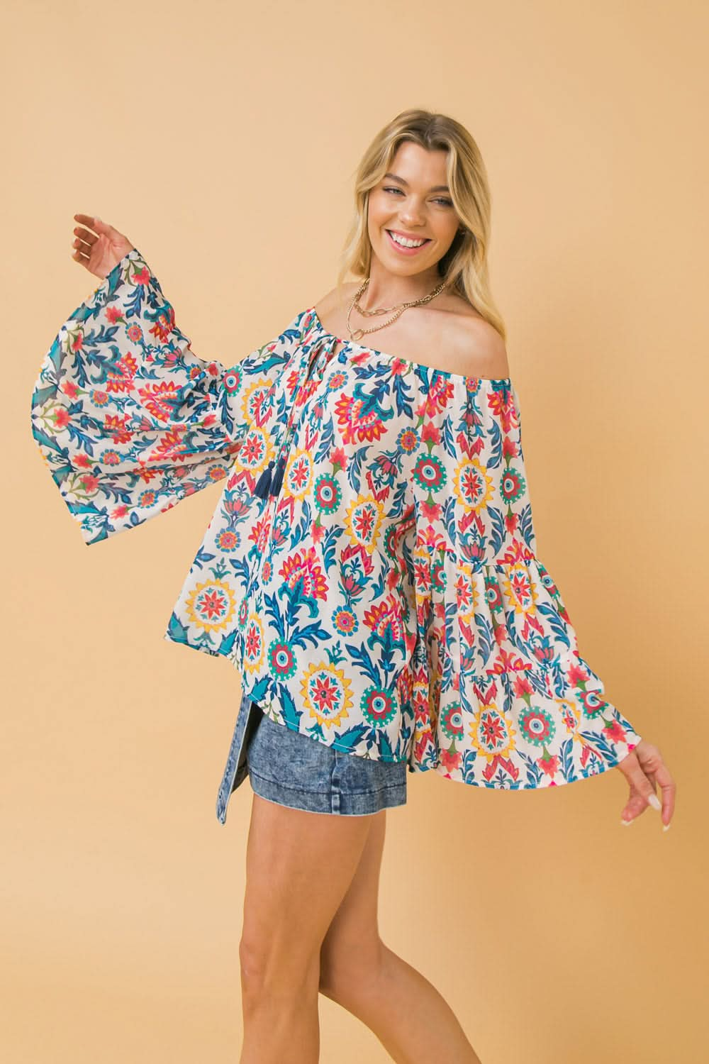 SUMMER ESCAPE SHIFT BLOUSE