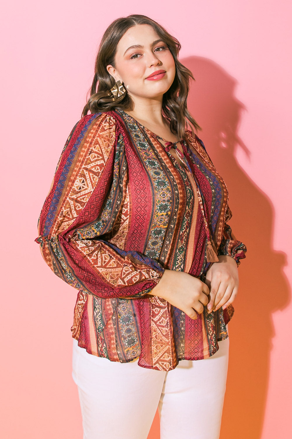 THRILLED FOR THIS WOVEN TOP Flying Tomato