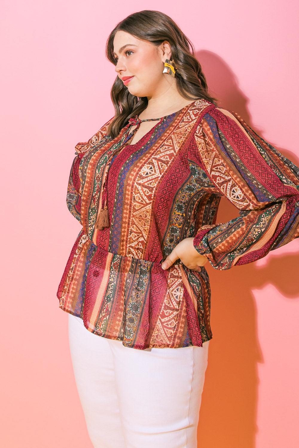 THRILLED FOR THIS WOVEN TOP Flying Tomato