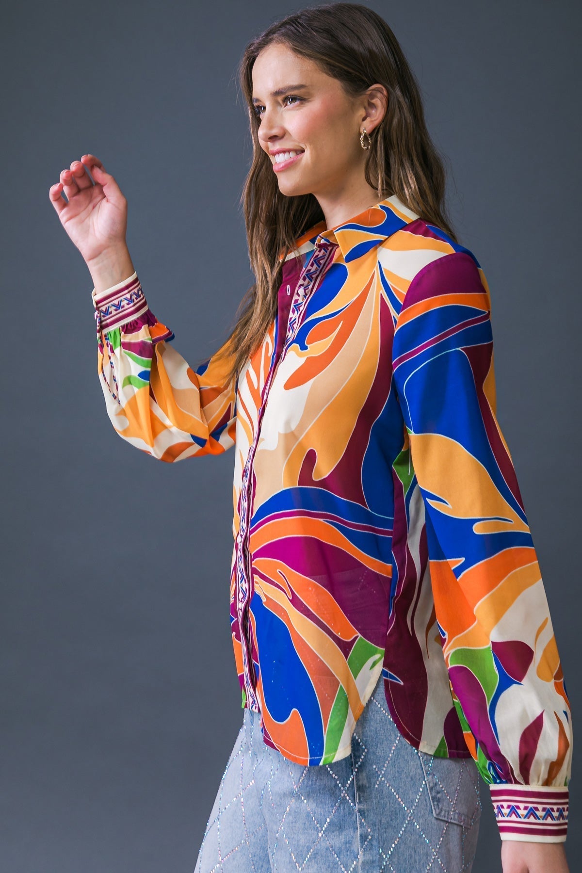 HUMMING BIRD WISHES WOVEN TOP Flying Tomato