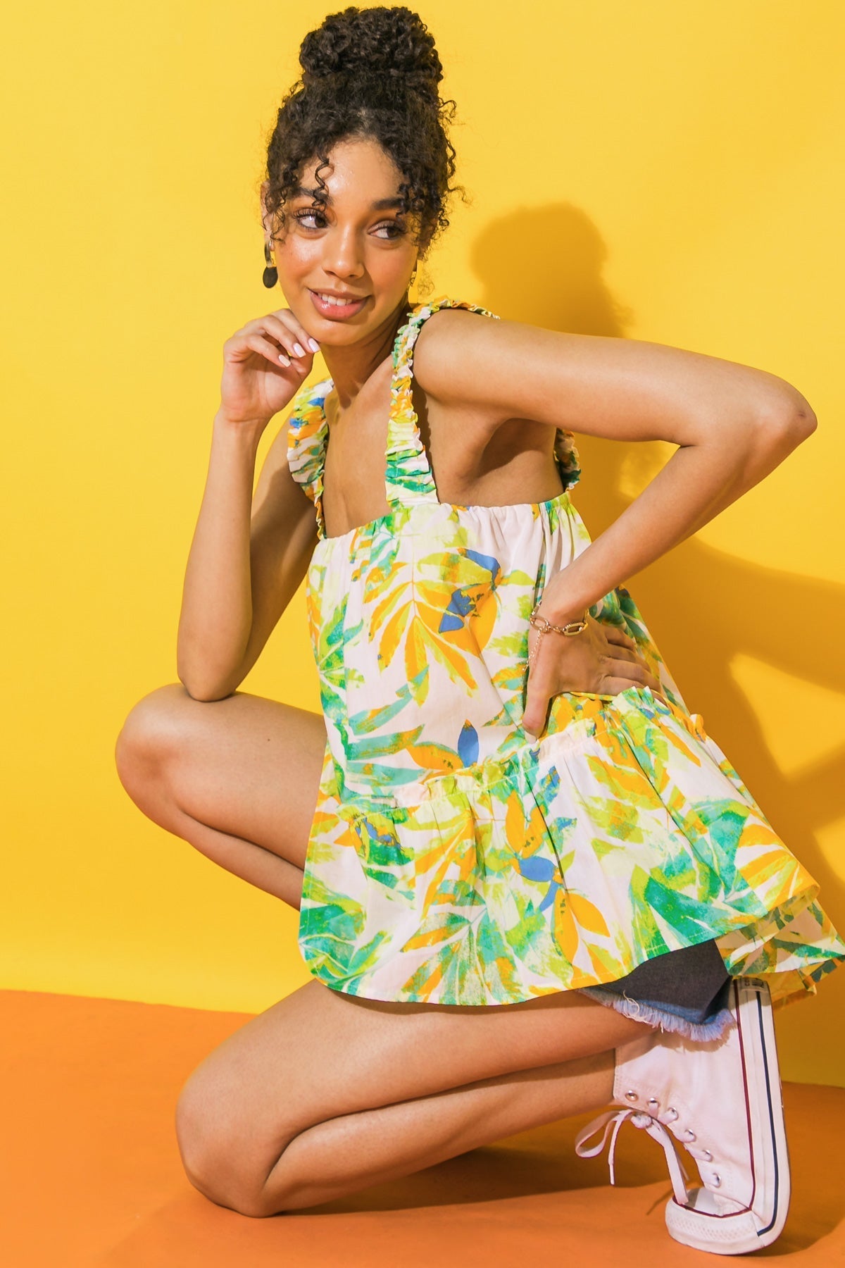 OCEAN SKIES WOVEN TOP Flying Tomato