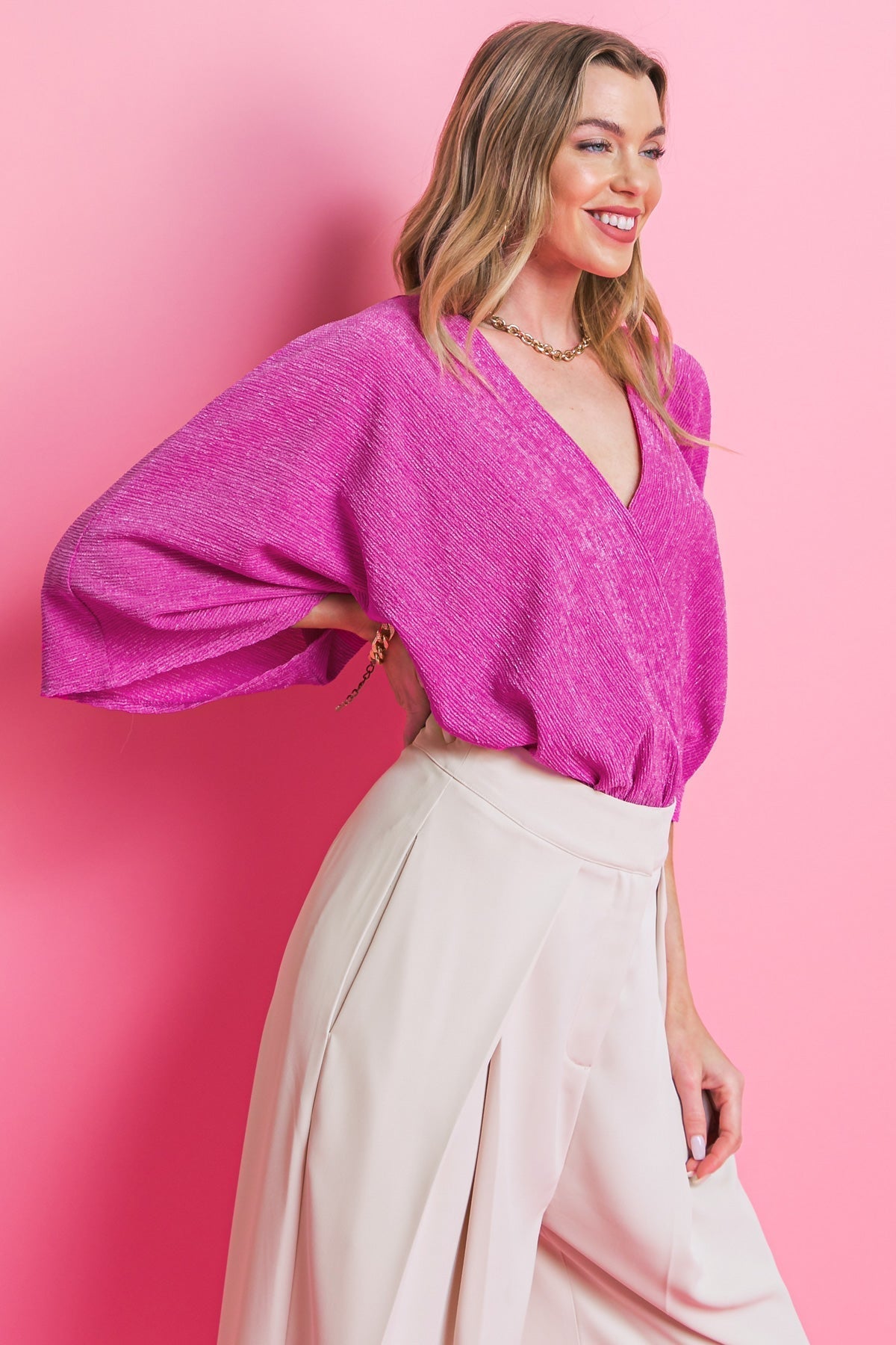 YOU'RE LUCKY WOVEN TOP Flying Tomato