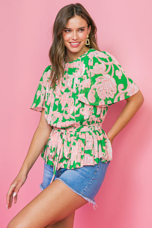 WITH YOU FOREVER WOVEN TOP Flying Tomato