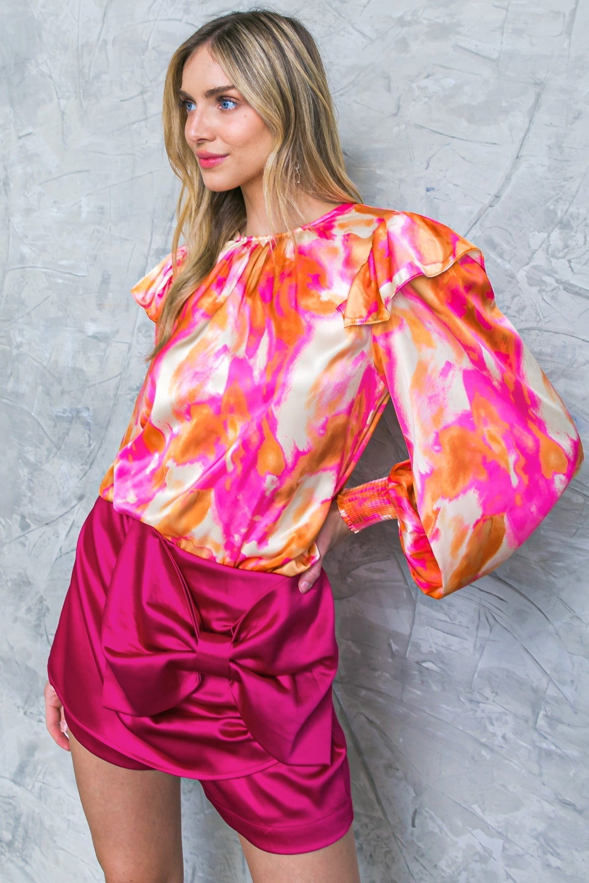 FEELING SPICE WOVEN TOP Flying Tomato