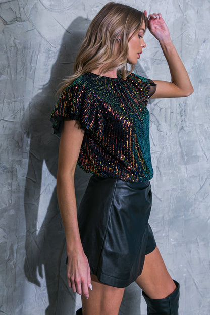 GET THE LOOK WOVEN TOP