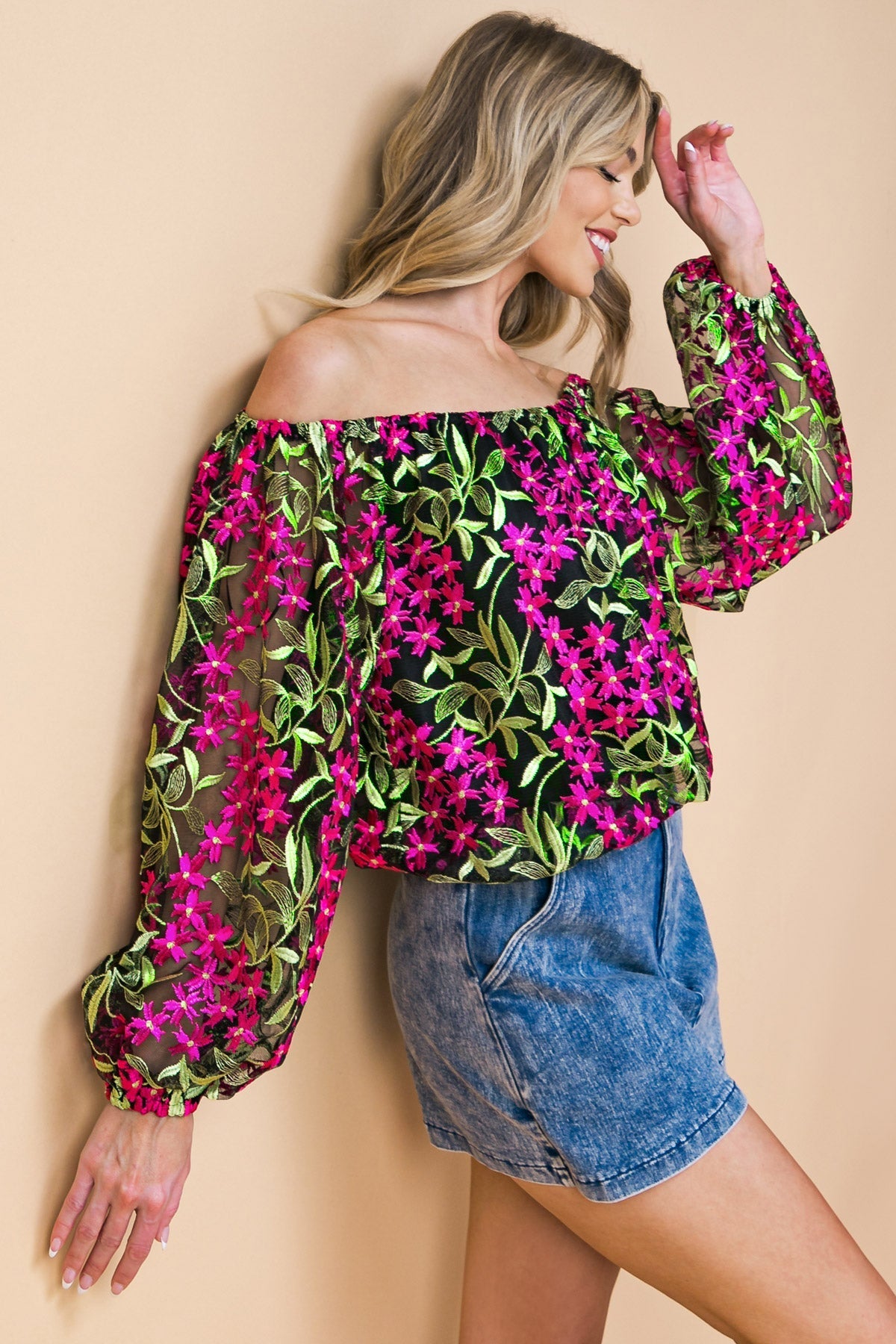 FEELING MIGHTY FINE WOVEN TOP Flying Tomato