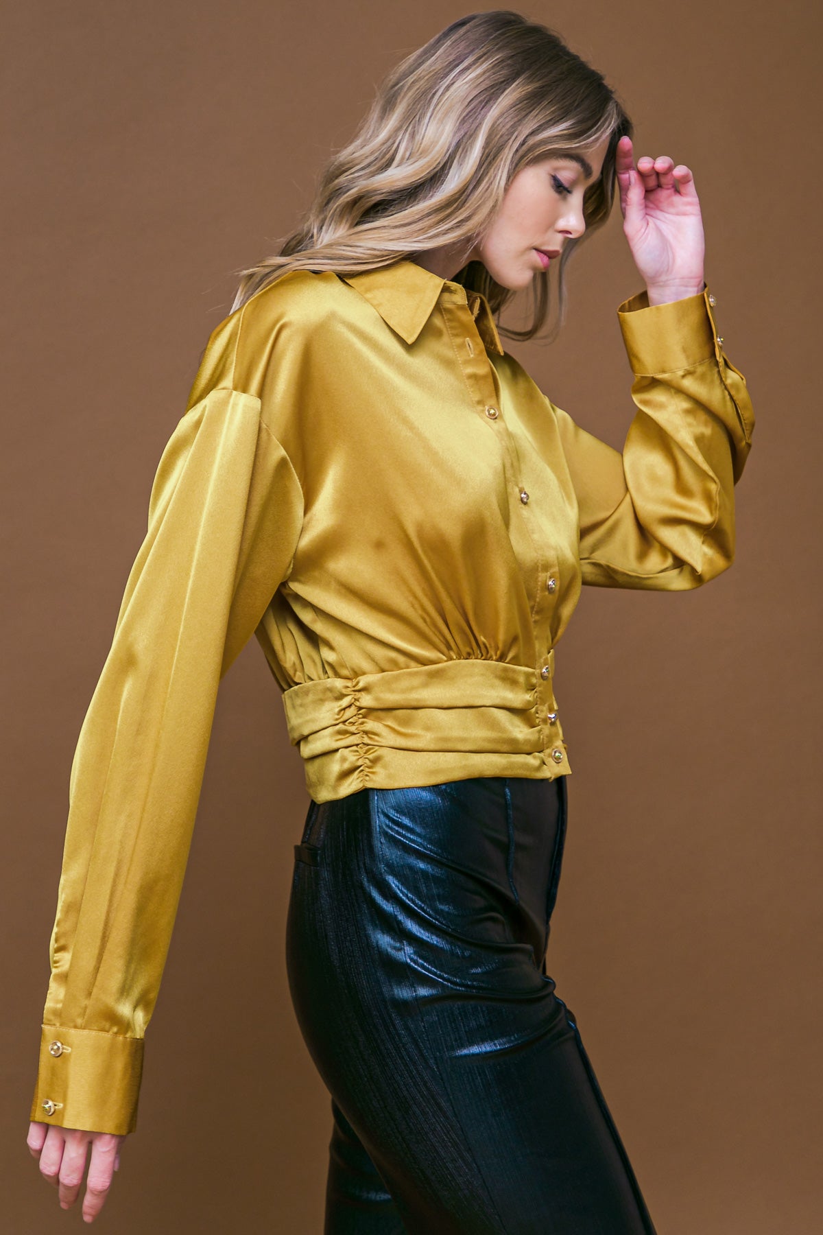 ROMANTIC MOVES WOVEN TOP Flying Tomato