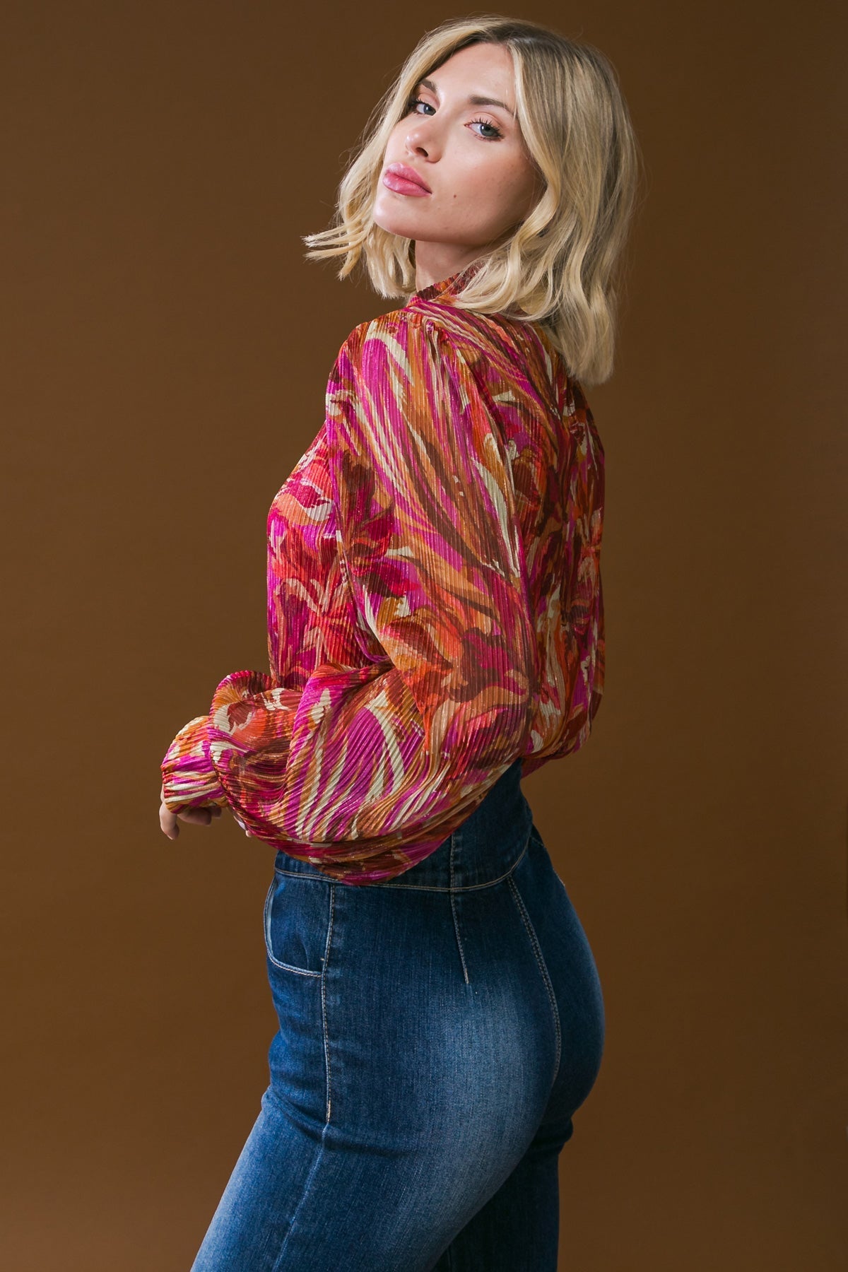 CRUSHING ON YOU WOVEN TOP Flying Tomato