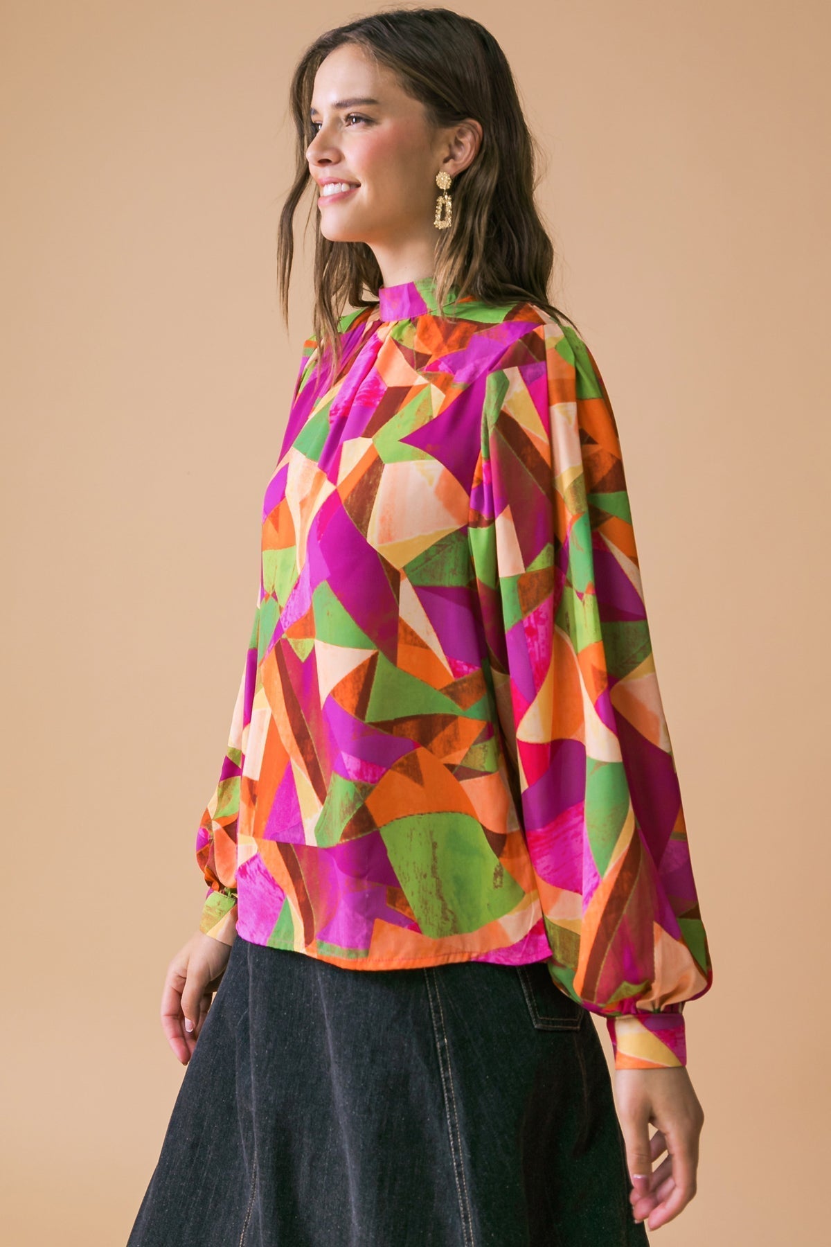 LOOKING AHEAD WOVEN TOP Flying Tomato