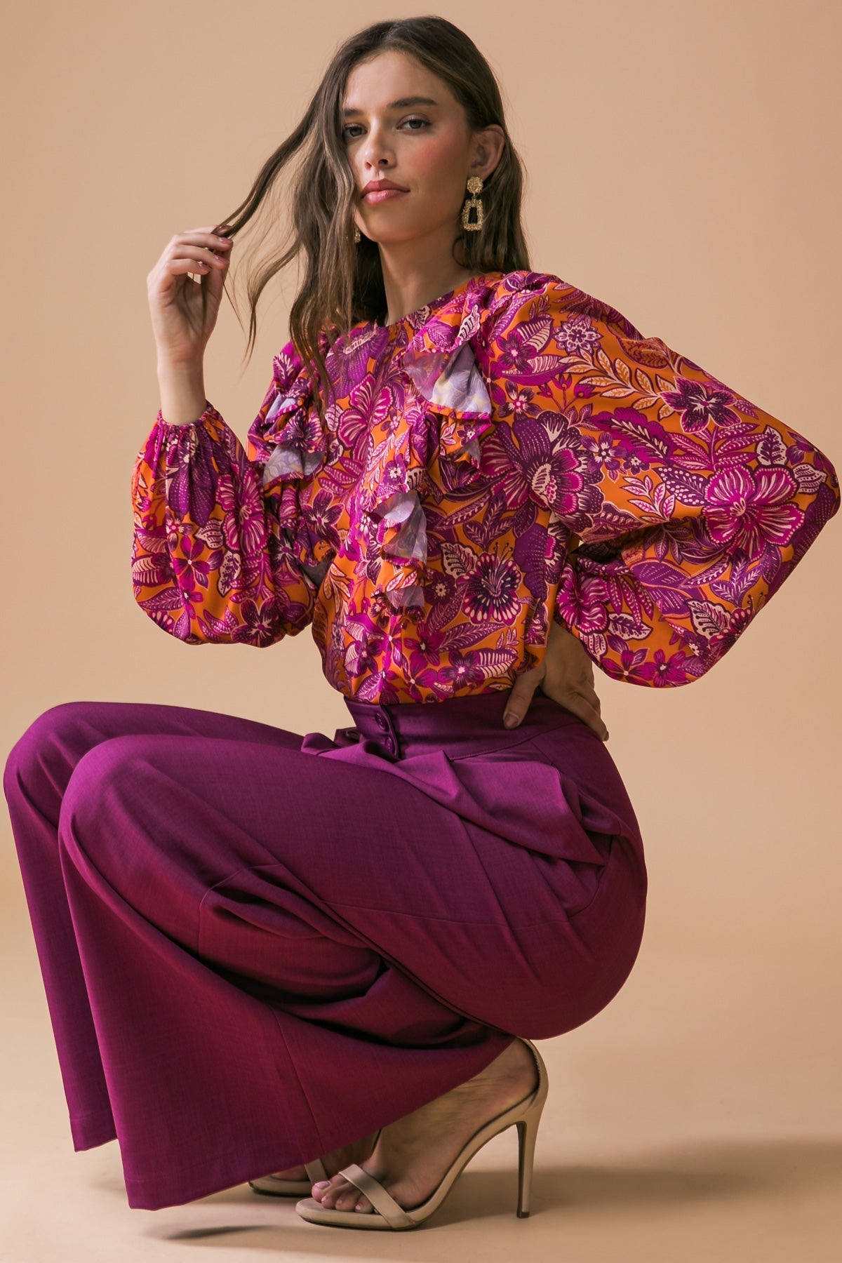 READY FOR WHAT'S NEXT WOVEN TOP Flying Tomato