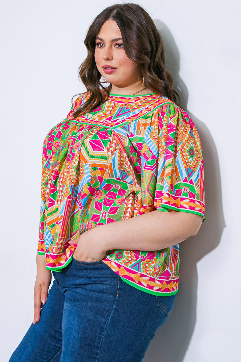 SPARKLY ENERGY WOVEN TOP Flying Tomato