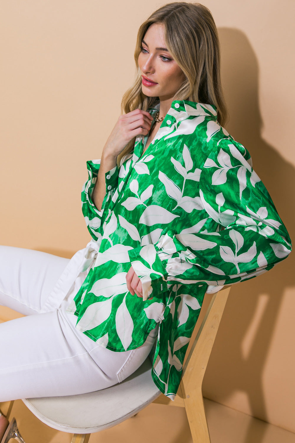 COMING TO MY SENSES WOVEN TOP Flying Tomato