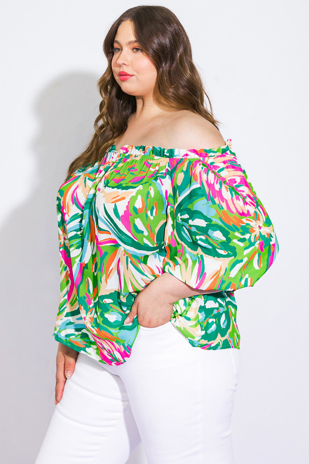 BRING GOOD ENERGY WOVEN TOP Flying Tomato