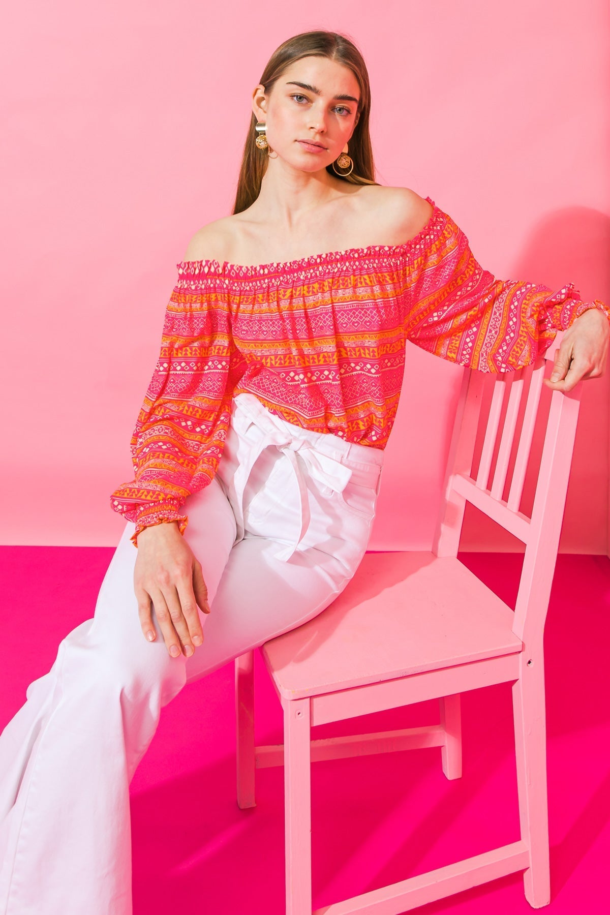 COSMO PLEASE WOVEN TOP Flying Tomato