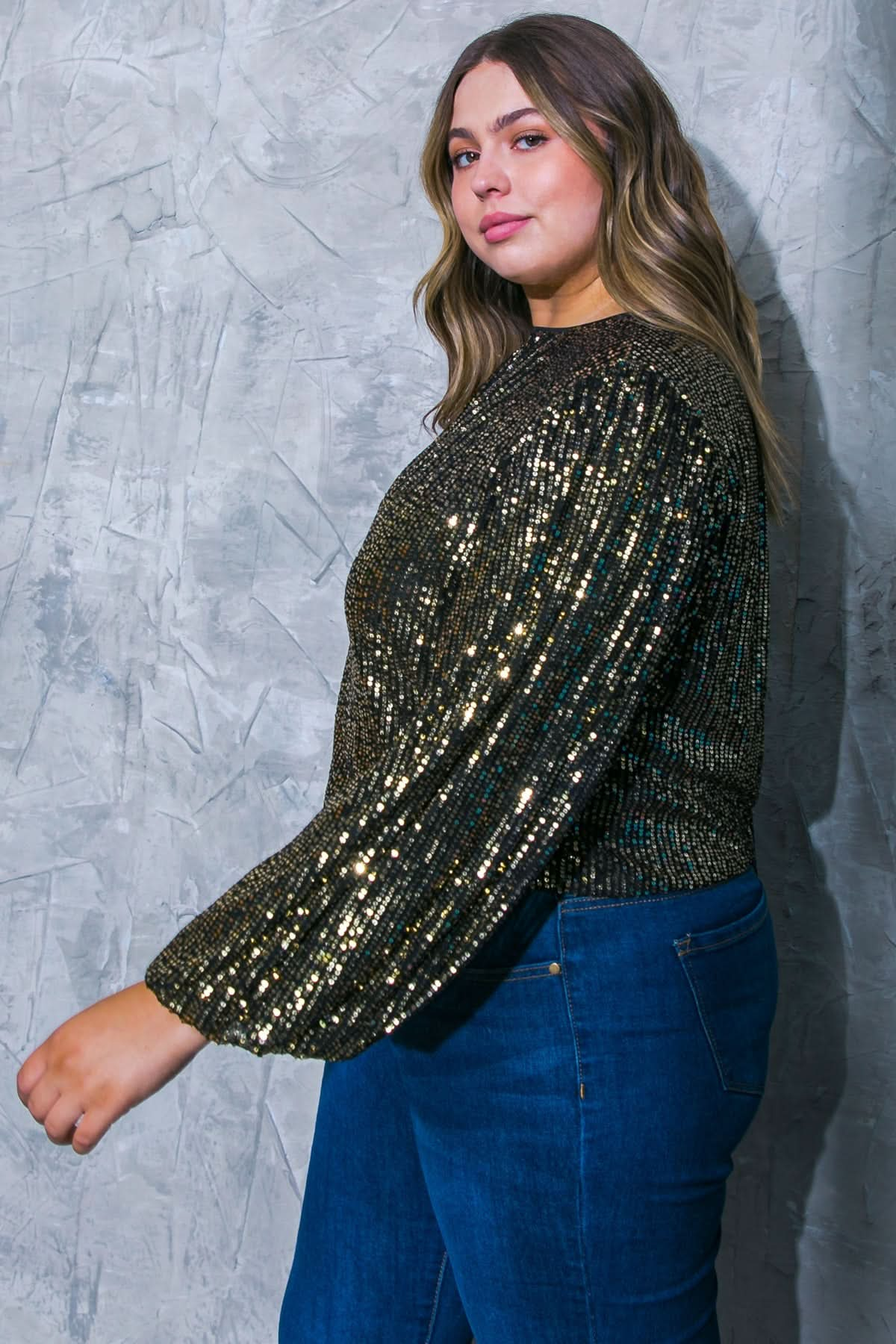 SPARKLING MEMORIES SEQUIN TOP