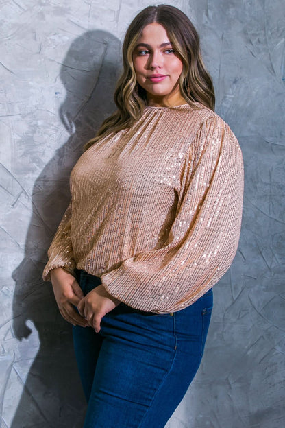 SPARKLING MEMORIES SEQUIN TOP