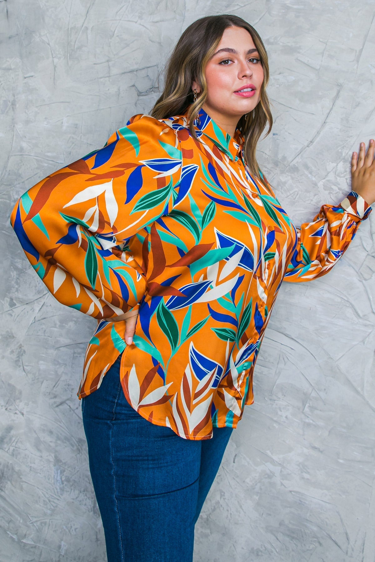 FEELS LIKE FALL WOVEN TOP Flying Tomato