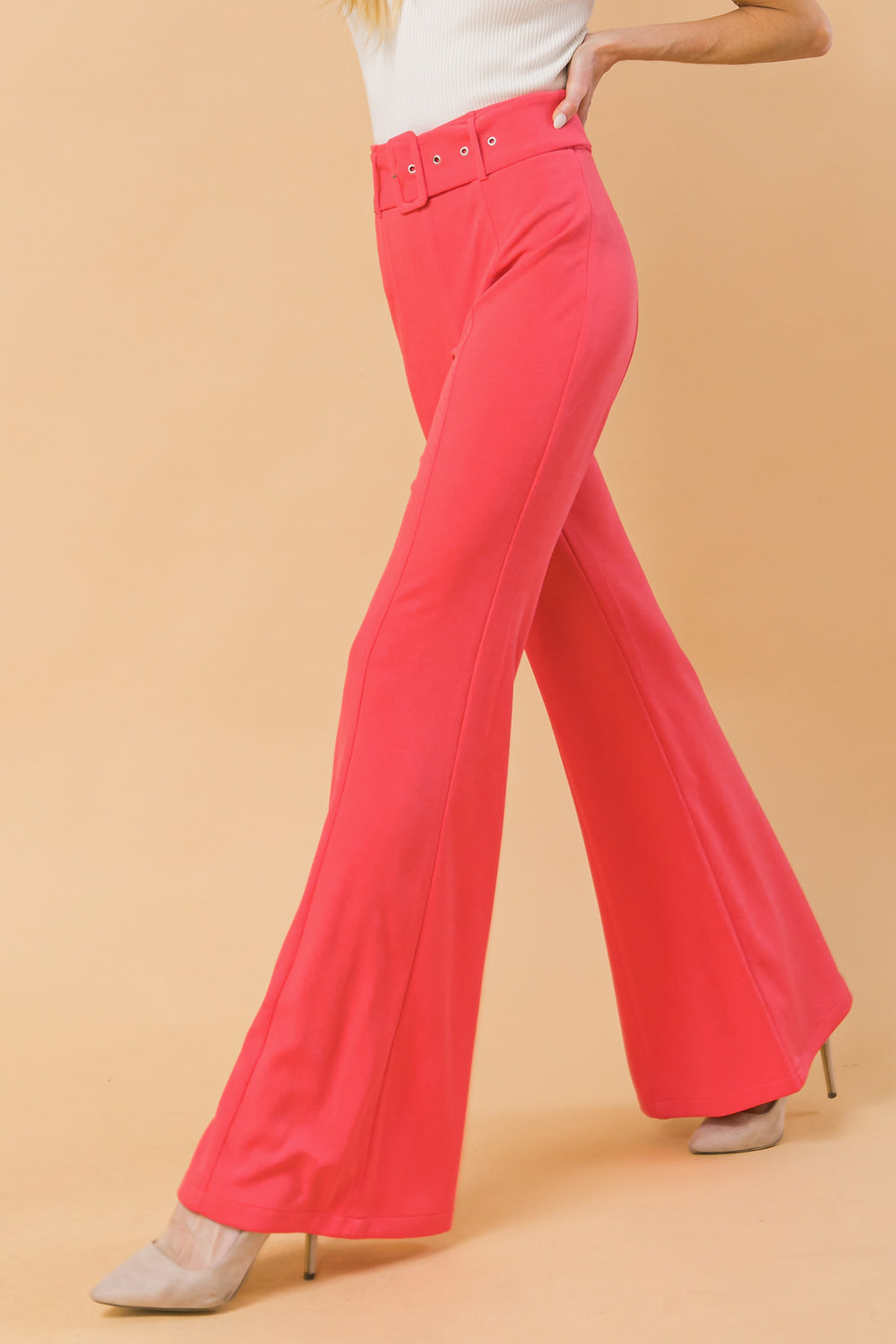COUNTDOWN THE HOURS WOVEN FLARED PANTS Flying Tomato