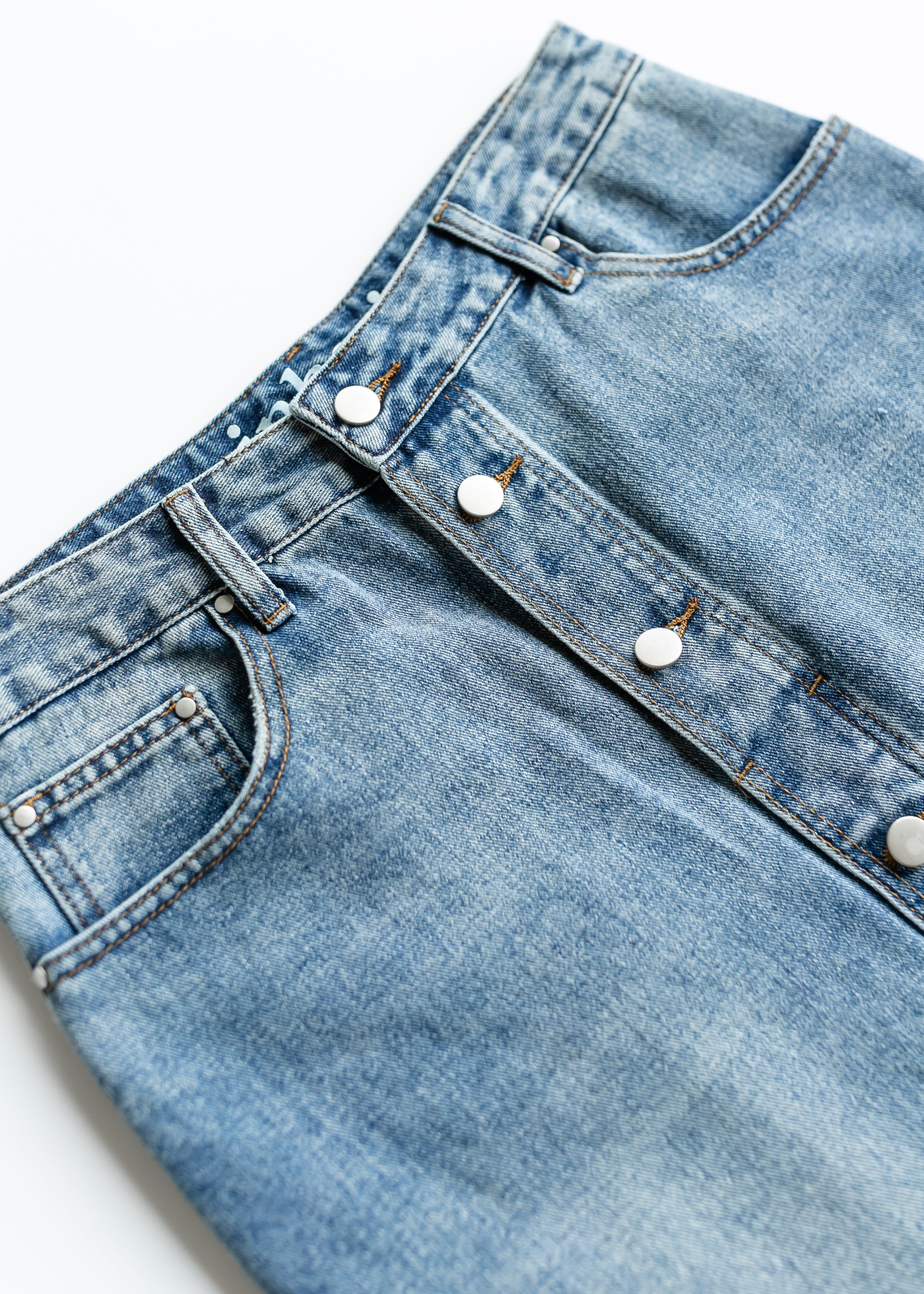 Skylar Button Front Midi Skirt Inherit Co.