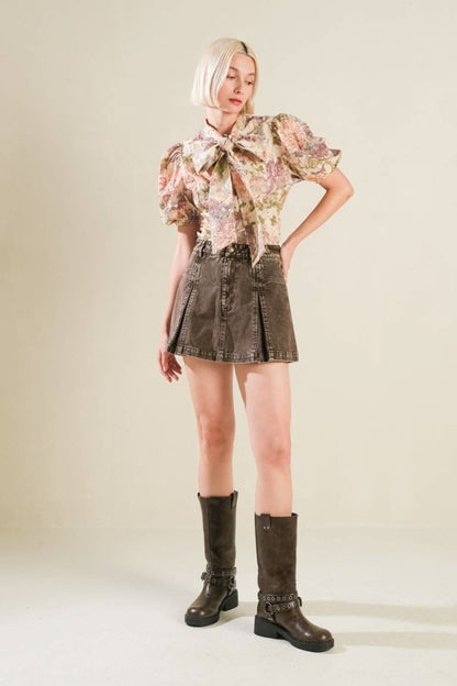SLEEK SIMPLICITY WOVEN TOP - Love Salve