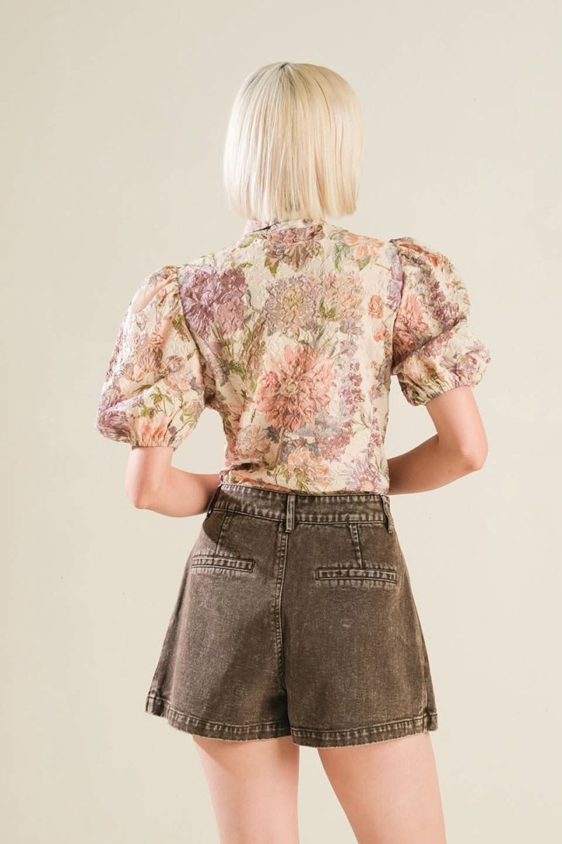 SLEEK SIMPLICITY WOVEN TOP - Love Salve