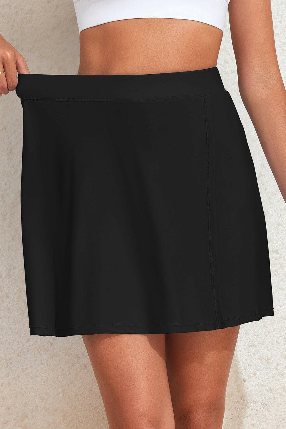 Slit Swim Skort with Pockets - Love Salve