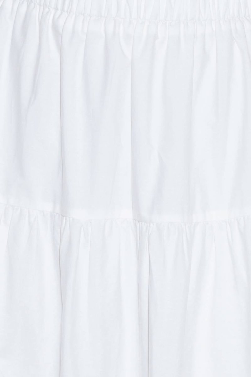 SLOW DOWN IN WHITE WOVEN MAXI SKIRT - Love Salve