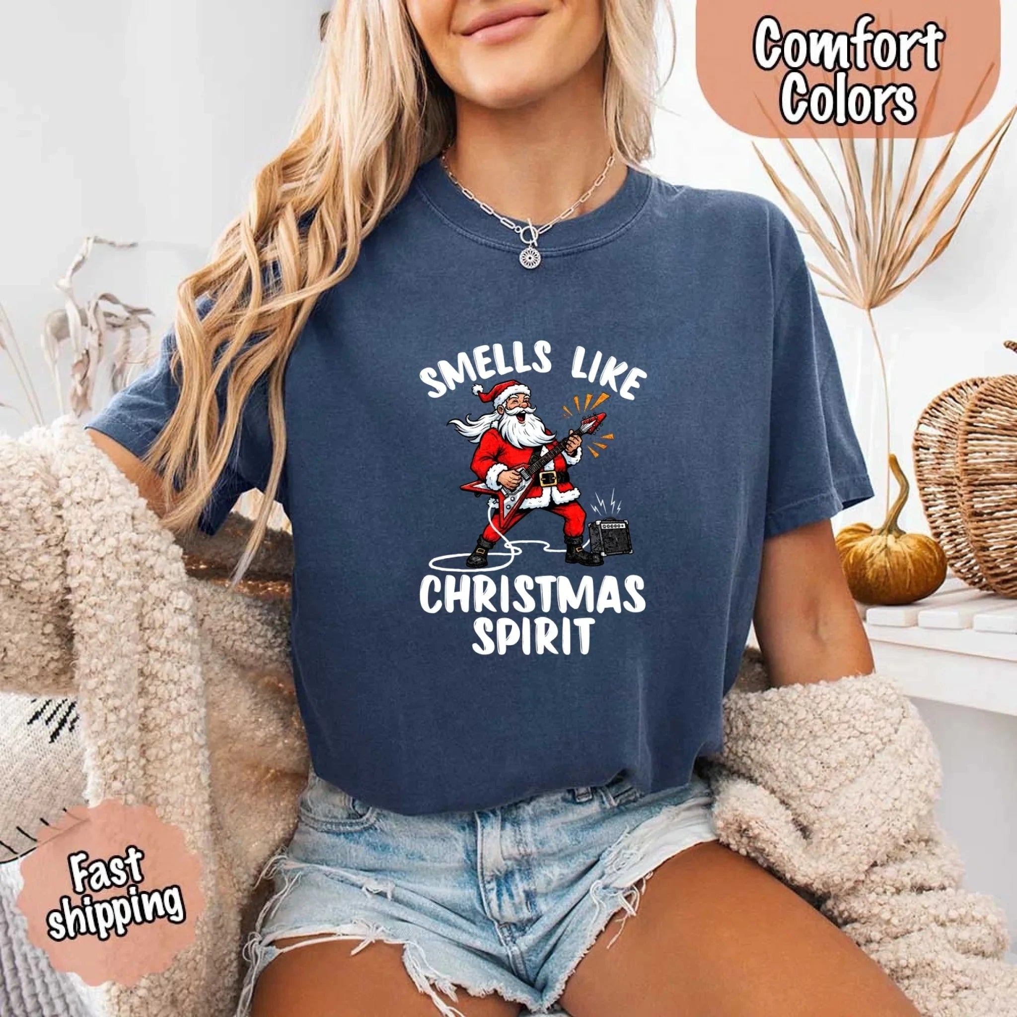 Smells Like Christmas Spirit Funny Santa Tee Shirt Adorb Custom Tees