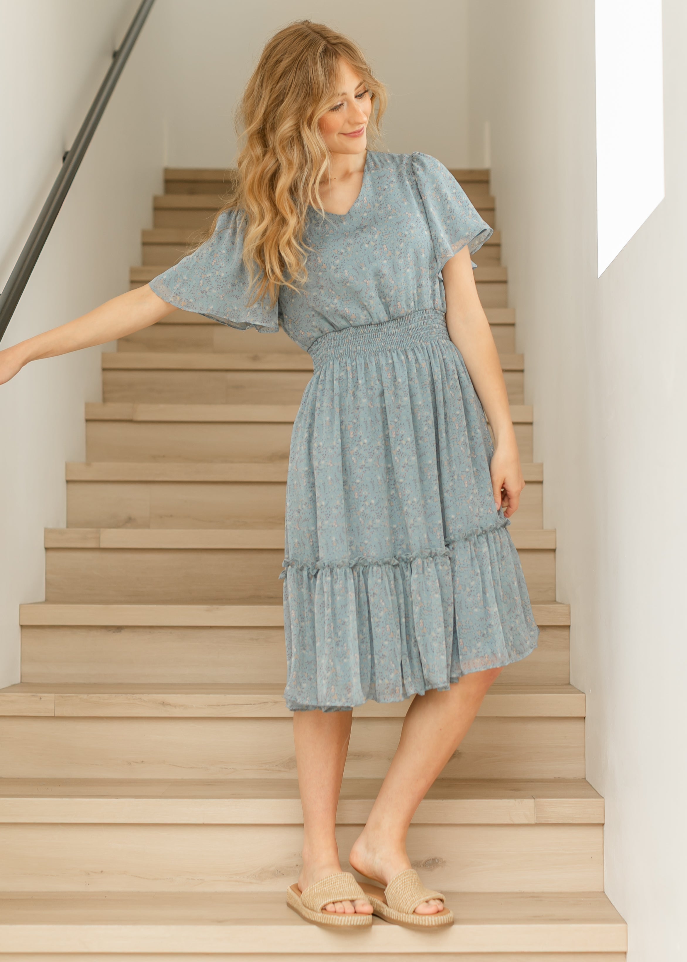 Sophie Floral Midi Dress - FINAL SALE Inherit Co.