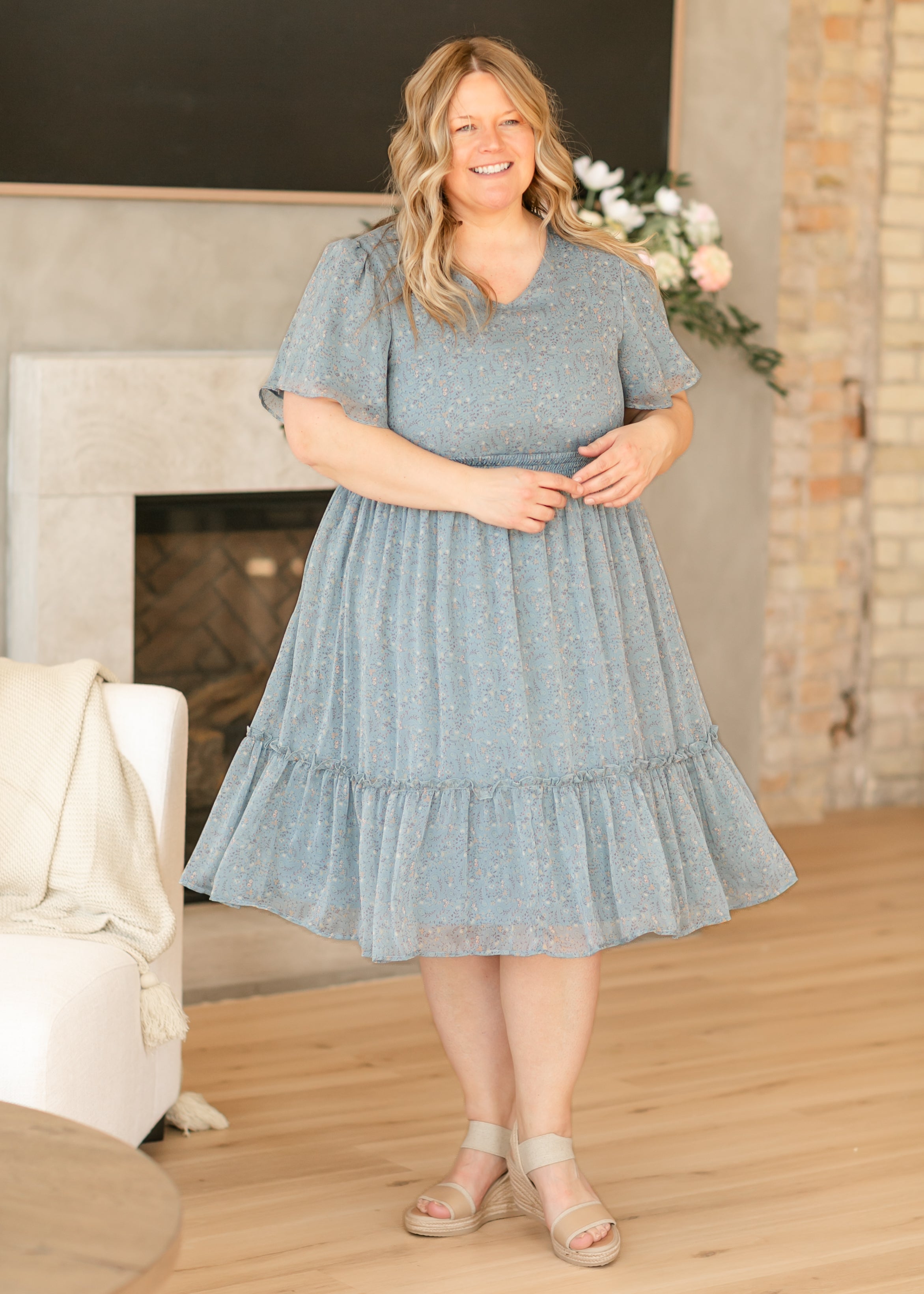 Sophie Floral Midi Dress - FINAL SALE Inherit Co.