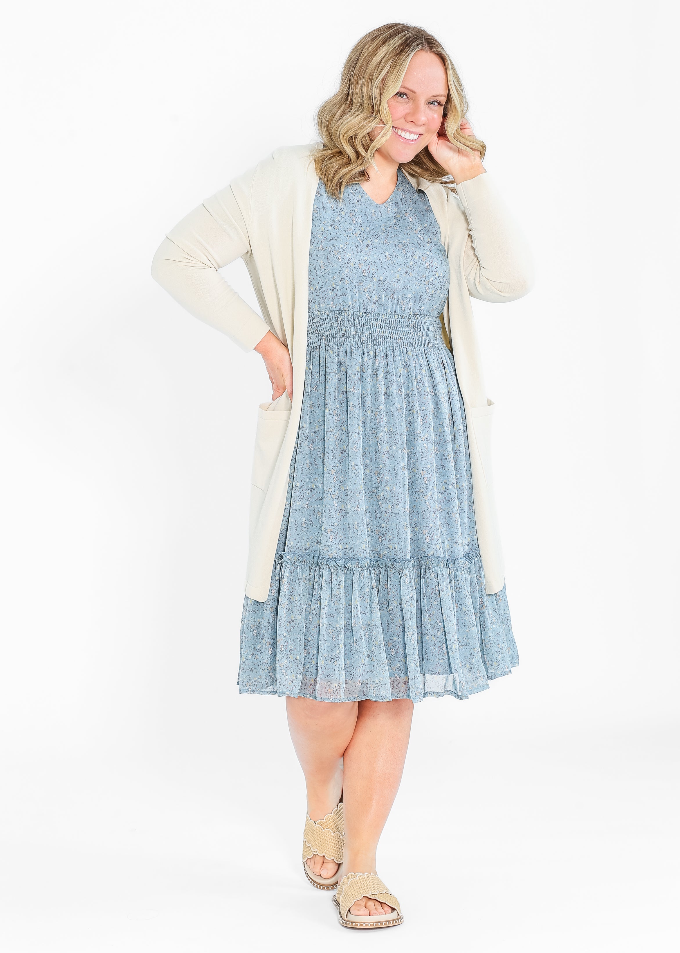 Sophie Floral Midi Dress - FINAL SALE Inherit Co.