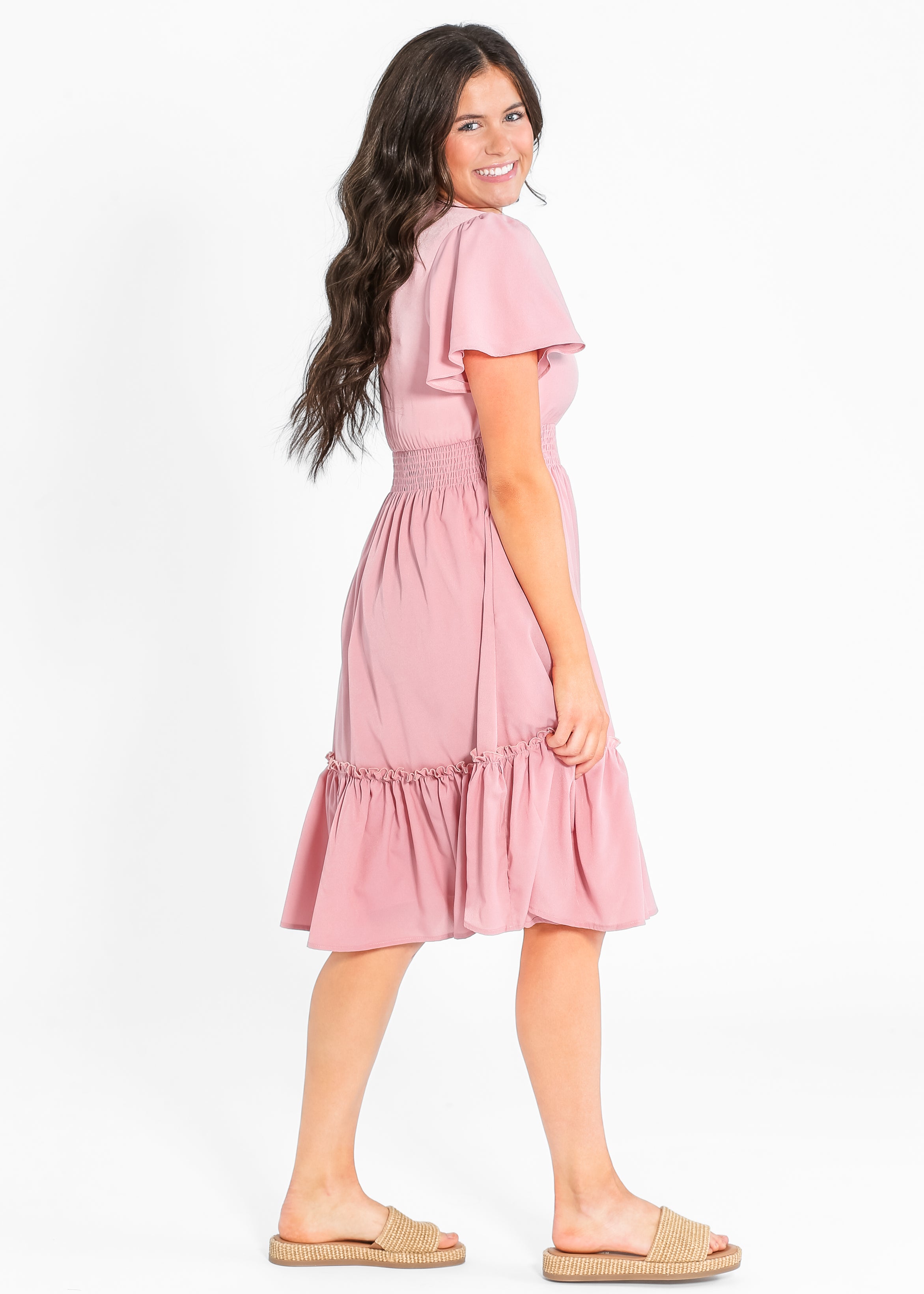 Sophie V-Neck Midi Dress - FINAL SALE Inherit Co.